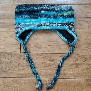 Napal Wool Multicolor Knit Earflap Headband Hat